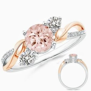 Double Color Engagement Ring